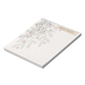 Winter thoughts hand drawn abstract mistletoe notitieblok (Linkerzijde)