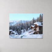 Winter Thuisscène Canvas Afdruk (Voorkant)