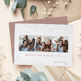 Winter Tidings | 3 Foto-collage Feestdagenkaart