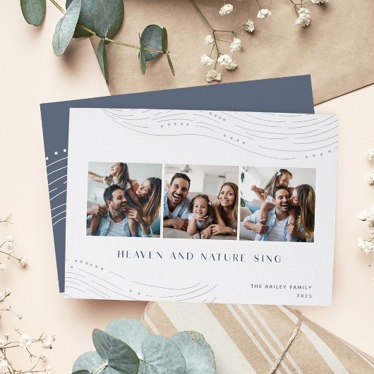 Winter Tidings | 3 Foto-collage Feestdagenkaart