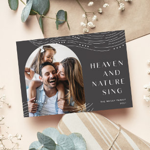 Winter Tidings   Enkele foto Feestdagenkaart