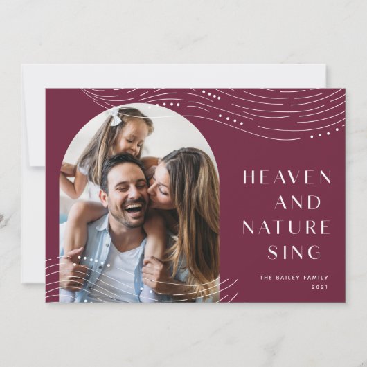 Winter Tidings | Enkele foto Feestdagenkaart (Voorkant)