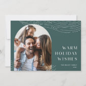 Winter Tidings | Enkelvoudige fotowandwens Feestdagenkaart (Voorkant)