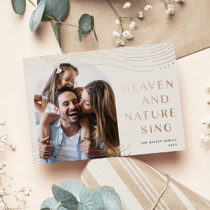 Winter Tidings   Foto van Arch Roos Gold Folie Feestdagenkaart