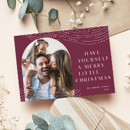 Winter Tidings | Kerstfeest met één foto Feestdagenkaart