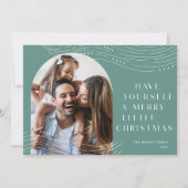 Winter Tidings | Kerstfeest met één foto Feestdagenkaart (Voorkant)