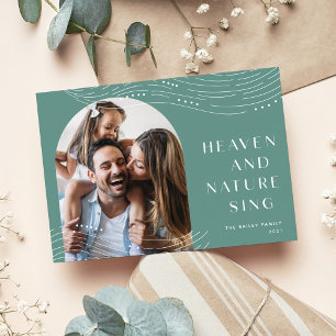 Winter Tidings   Single Photo Holiday Kaart