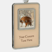 Winter Tigers aangepast ornament (Rechts)