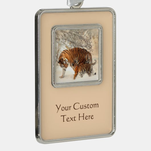 Winter Tigers aangepast ornament (Rechts)