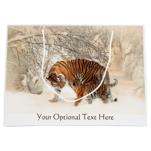 Winter Tigers aangepaste cadeautas (Voorkant)