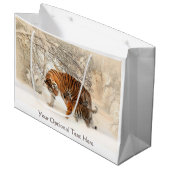 Winter Tigers aangepaste cadeautas (Voorkant Gekanteld)