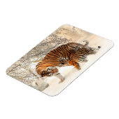 Winter Tigers magnet Magneet (Linkerzijde)