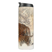 Winter Tigers tumbler Thermosbeker (Geroteerd rechts)