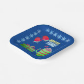 Winter Tijd Reus Papieren Bordje (Gebogen)
