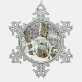 Winter Tin Sneeuwvlok Ornament (Voorkant)