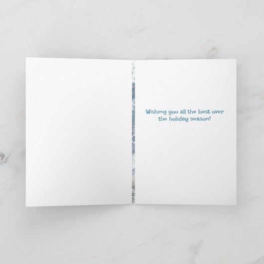 Winter Tjiftjaf Feestdagen Kaart (Binnen)