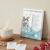 Winter To-Do List Notepad Snowman and Marshmallow Notitieblok