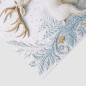 Winter to Spring Stag Chasing Butterfly Tissuepapier (Detail)