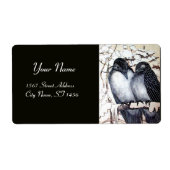 WINTER-TORTELDUIFJES ETIKET (Voorkant)