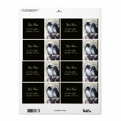 WINTER-TORTELDUIFJES ETIKET (Full Sheet)