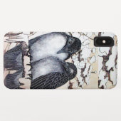 WINTER-TORTELDUIFJES IN SNEEUW Case-Mate iPhone CASE (Achterkant (horizontaal))