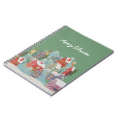 Winter Town Kerstmis Notitieboek (Linkerzijde)