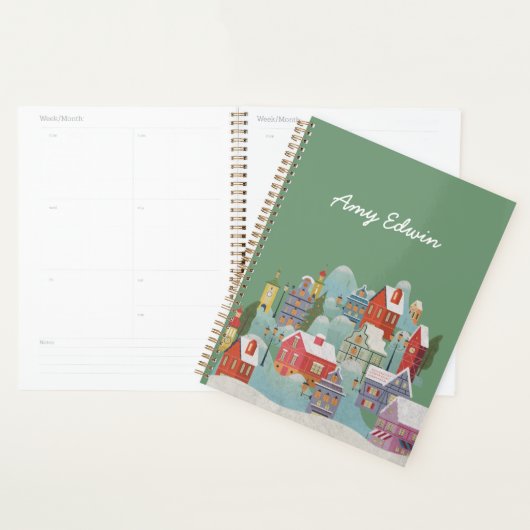 Winter Town Kerstmis Planner (Display)