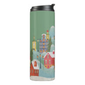 Winter Town Kerstmis Thermosbeker (Gedraaid links)