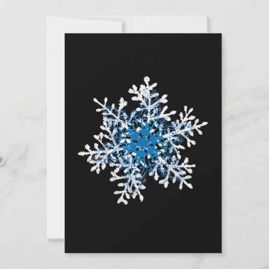 Winter Town Tree Lights Kerstfeest Kaart (Achterkant)