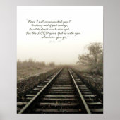 Winter Tracks and Scripture 16x20 Gloss-Poster Poster (Voorkant)