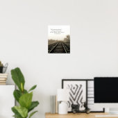 Winter Tracks Scene and Scripture 11x14 Poster (Thuiskantoor)