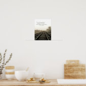 Winter Tracks Scene and Scripture 11x14 Poster (Keuken)