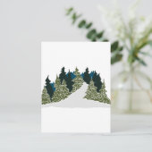 Winter Trail Scene Briefkaart (Staand voorkant)
