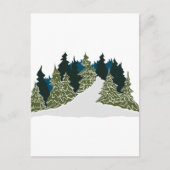 Winter Trail Scene Briefkaart (Voorkant)