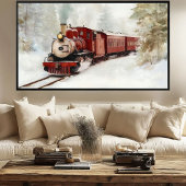 Winter Train Journey Print | Samsung Frame TV Art
