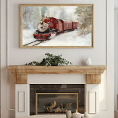 Winter Train Journey Print | Samsung Frame TV Art
