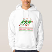 Winter training aangepaste tekst xmas atleten hoodie (Voorkant)