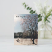 Winter Tranquility Briefkaart (Staand voorkant)