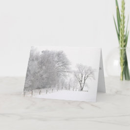 Winter Tranquility Christmas Card Feestdagen Kaart