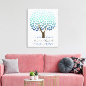 Winter Tree -100 Signature Canvas Guest Book (Insitu (Woonkamer))