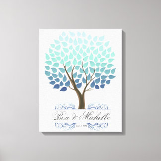 Winter Tree -100 Signature Canvas Guest Book
