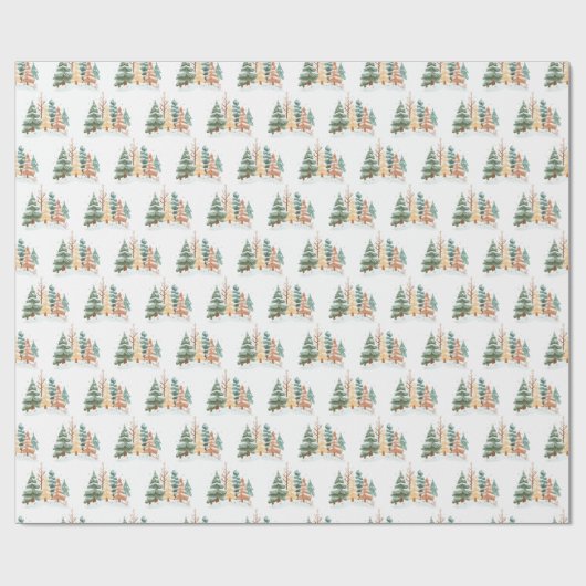 Winter Tree background Cadeaupapier (Vlak)