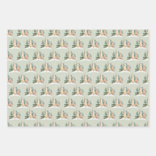 Winter Tree background Inpakpapier Vel (Voorkant 2)