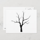 Winter Tree Black and White Set Briefkaart (Voorkant / Achterkant)