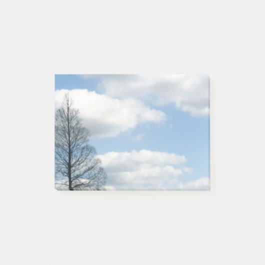 Winter Tree Blue Cloud Sky Post-it® Notes (Voorkant)