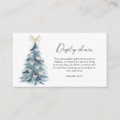 Winter Tree Bow - display douche Informatiekaartje (Voorkant)