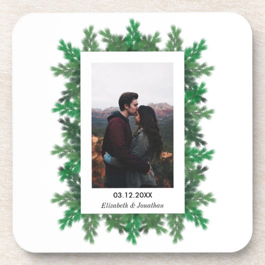 Winter Tree Branches Bier Onderzetter (Voorkant)