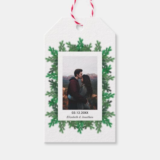 Winter Tree Branches Cadeaulabel (Voorkant)