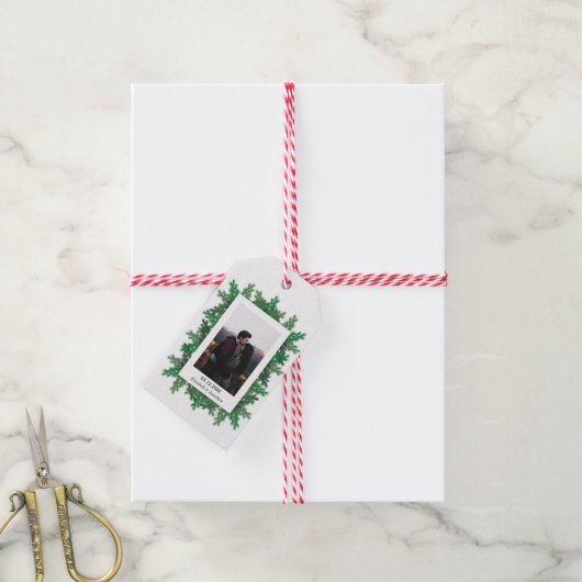 Winter Tree Branches Cadeaulabel (Met Touw)