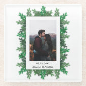 Winter Tree Branches Glazen Onderzetter (Voorkant)